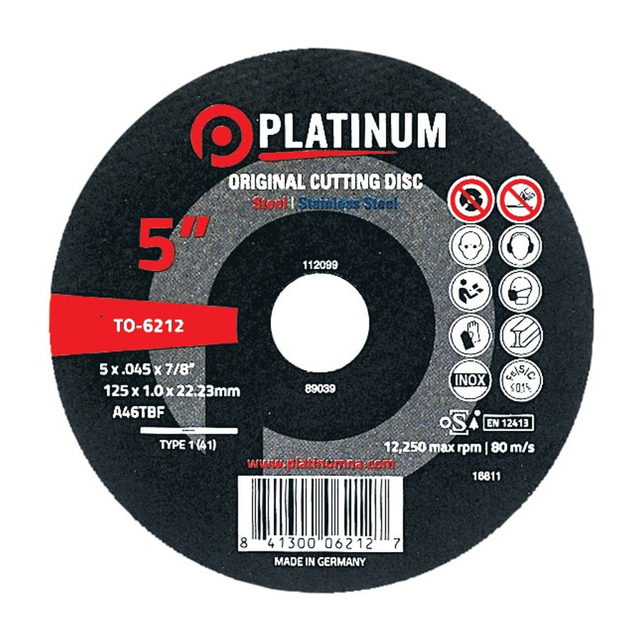 Platinum cutting discs
